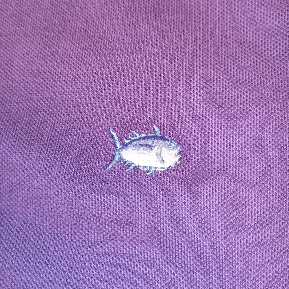 Southern Tide The Skipjack Polo Purple New with Tags Preppy Classic Size Med - Picture 3 of 9